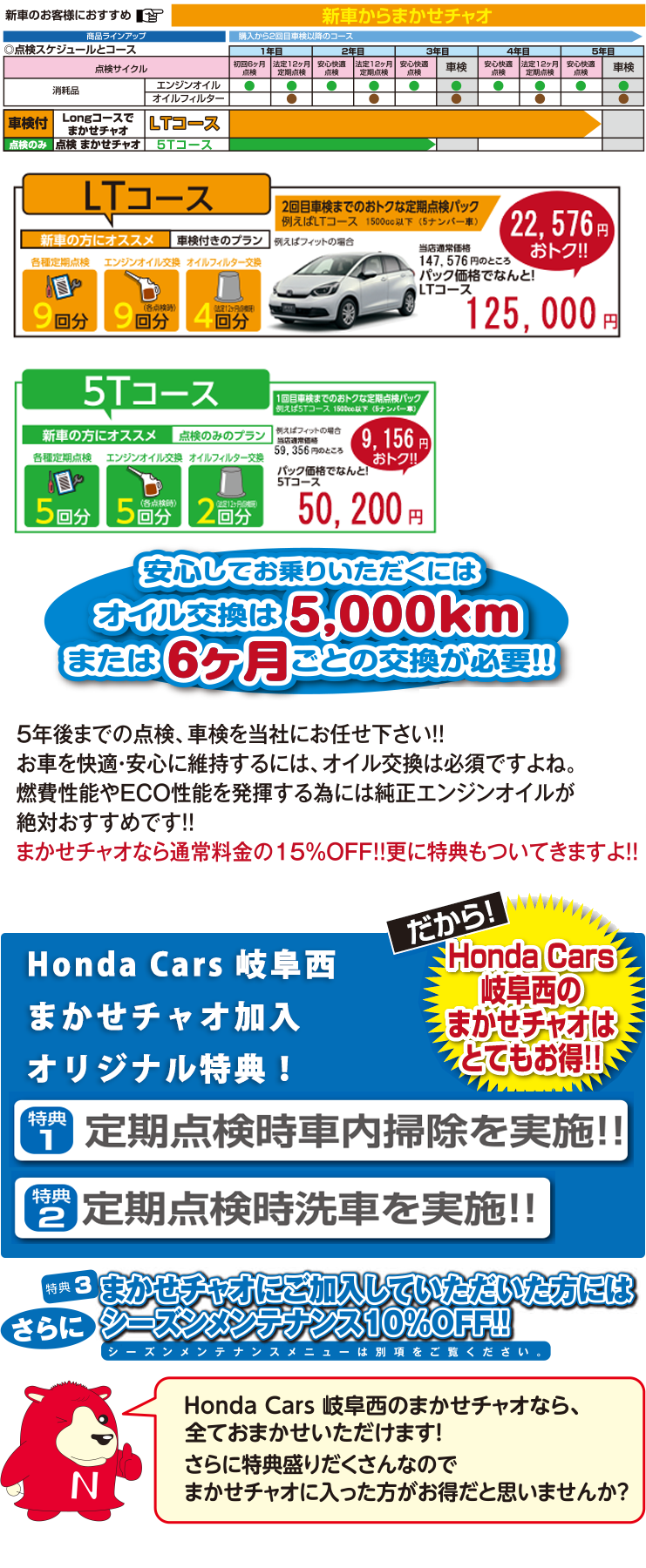 まかせチャオ Honda Cars 岐阜西